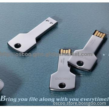 Pure metal key shaped usb memory stick